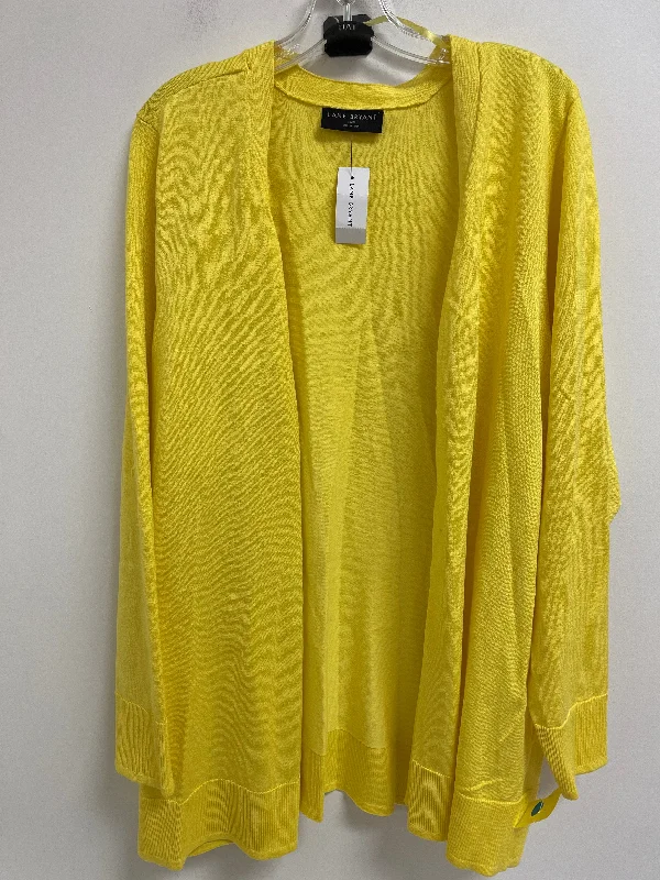 Limited Stock Cardigan By Lane Bryant In Yellow, Size: 4x