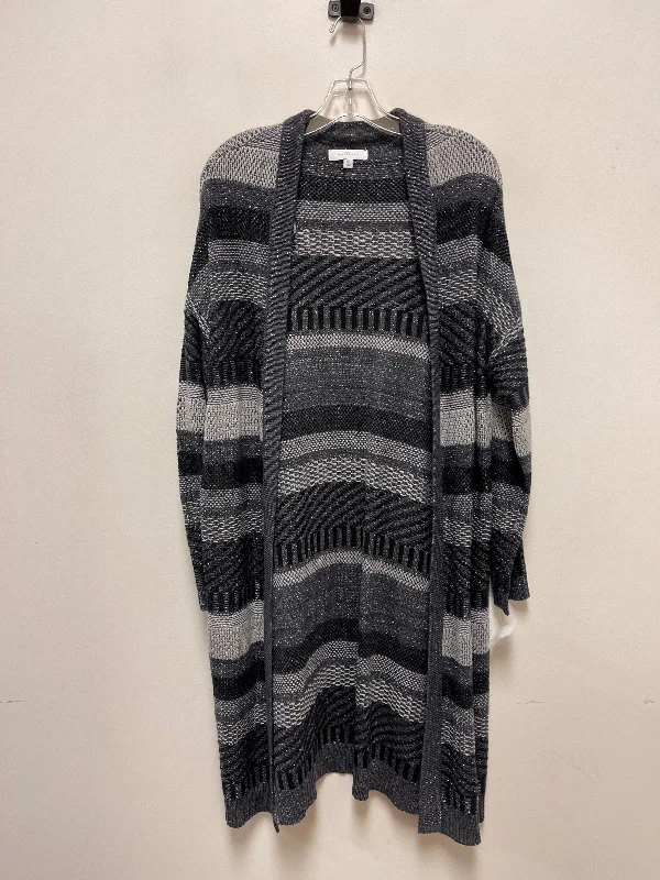 Final Markdown Cardigan By New Directions In Grey & White, Size: Xl