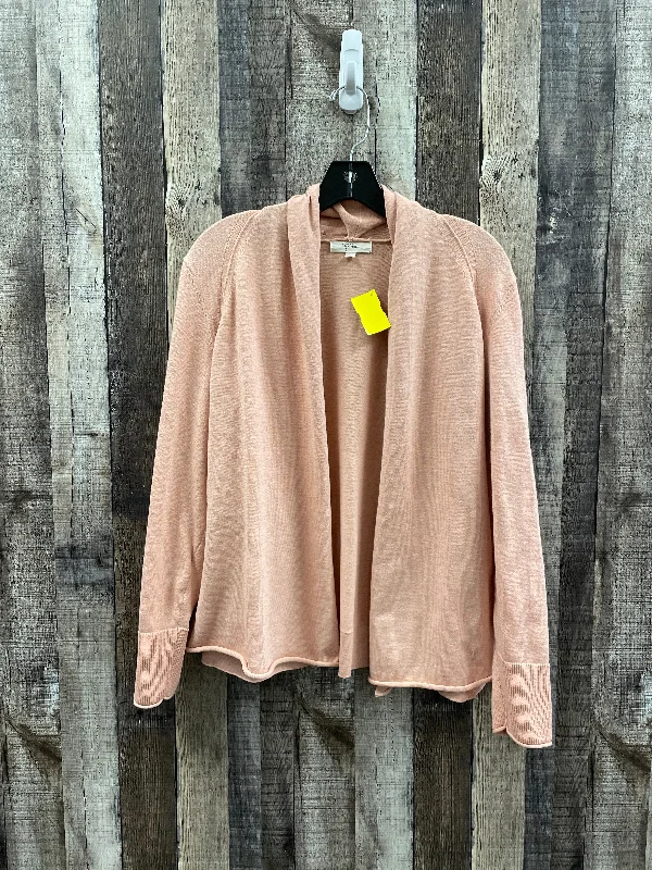 Stock Up and Save Cardigan By Peyton Jensen In Peach, Size: L