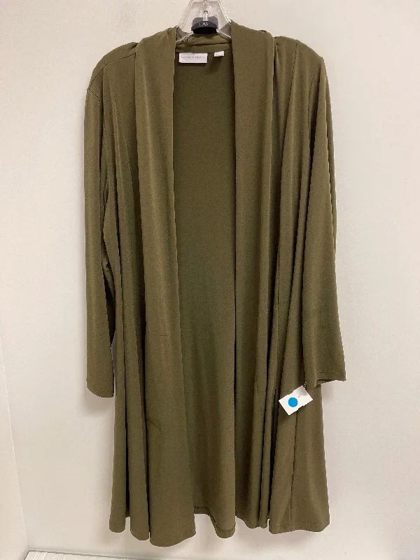 Steals and Deals Cardigan By Susan Graver In Green, Size: M