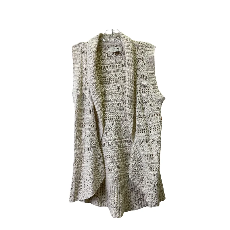 Epic Deals Cream Vest Sweater By Sonoma, Size: M
