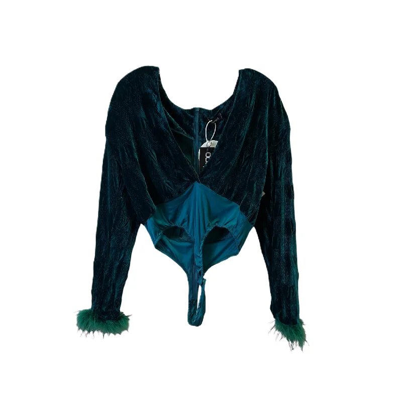 Limited Time Discount Green Bodysuit By Boohoo Boutique, Size: M