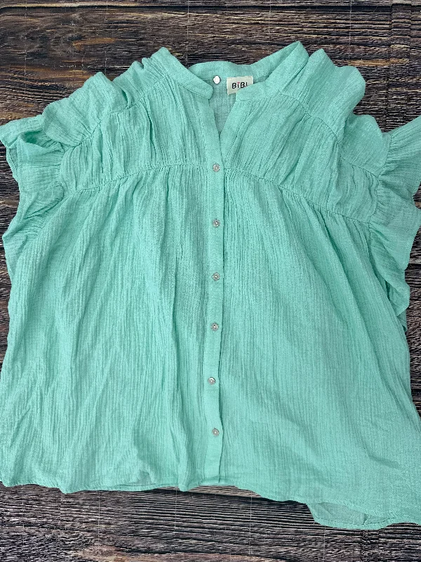 Bonus Savings Green Top Short Sleeve Bibi, Size L