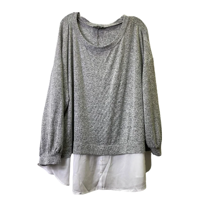 Special Price Grey Sweater By Lane Bryant, Size: 26