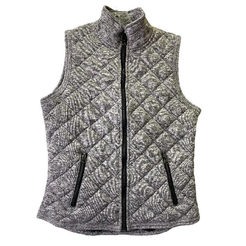 Buy Now Grey Vest Fleece By Thread And Supply, Size: M