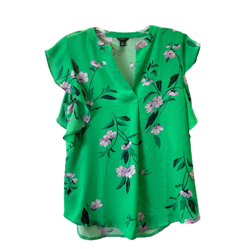 Weekend Deal Kelly Green Top Short Sleeve By Ann Taylor, Size: Petite   Xs