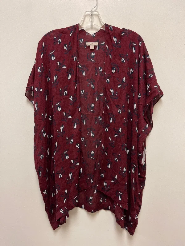 Quick Sale Kimono By Loft In Red, Size: S