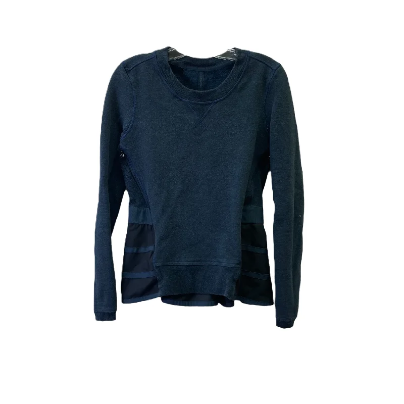 Super Sale Navy Athletic Sweatshirt Crewneck By Lululemon, Size: S