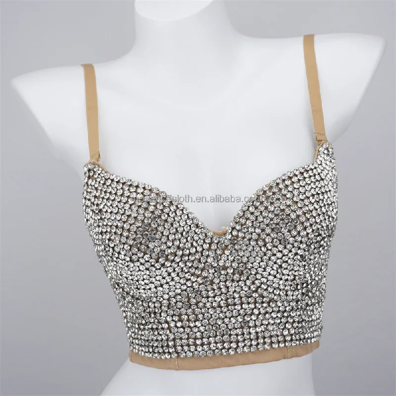Big Discounts Novance Top Selling Products 2022 Diamond Comfortable Bra Woman  Push Up Bralet Bra Diamond Studded Bra Ropa Interior Femenina