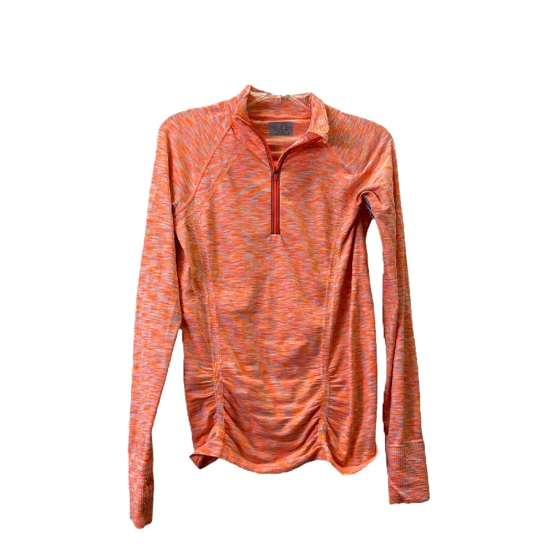 Blowout Sale Orange Athletic Top Long Sleeve Collar By Athleta, Size: M