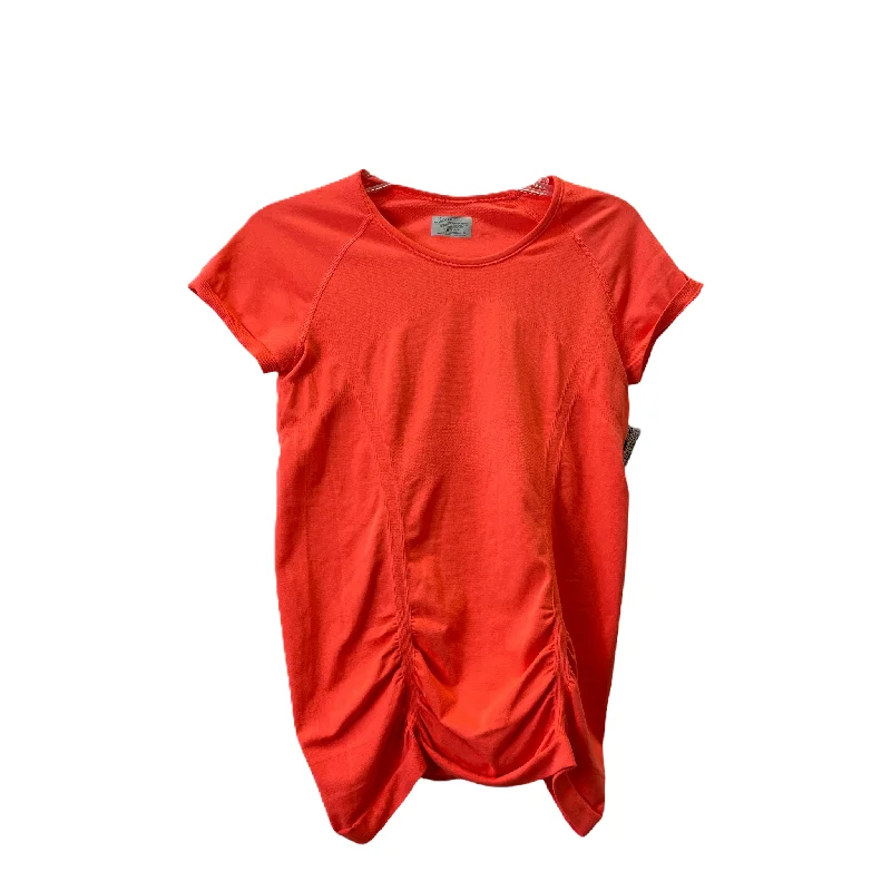 Members Only Orange Athletic Top Short Sleeve By Athleta, Size: M