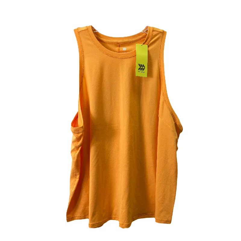 Price Drop Orange Tank Top By All In Motion, Size: 1x