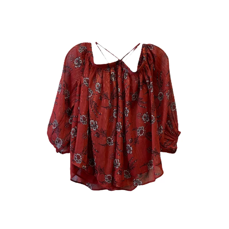 Discount Mania Orange Top 3/4 Sleeve By Ann Taylor, Size: M