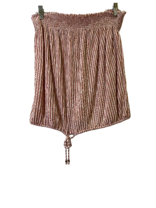 Price Slash Orange Top Sleeveless Basic By Hem & Thread, Size: L