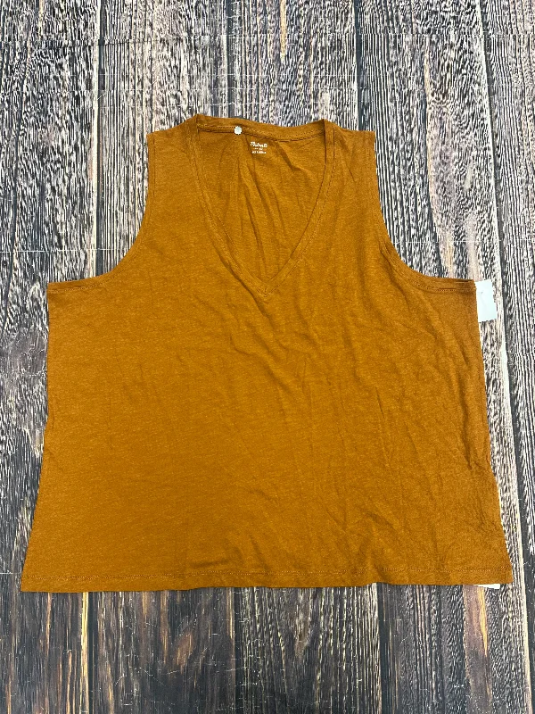 One-DAY Sale Orange Top Sleeveless Madewell, Size 3x
