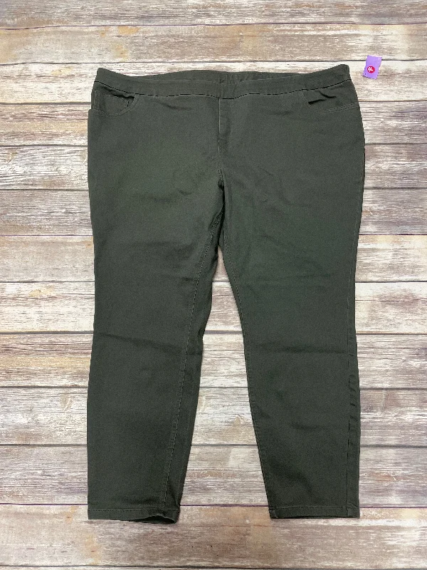Limited Stock Pants Other By Ava & Viv In Green, Size: 3x