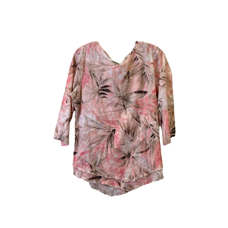 Weekend Flash Sale Peach Top 3/4 Sleeve By Chicos, Size: M