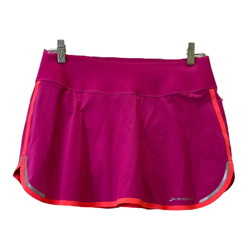 Stock Up and Save Pink Athletic Skort By Brooks, Size: S