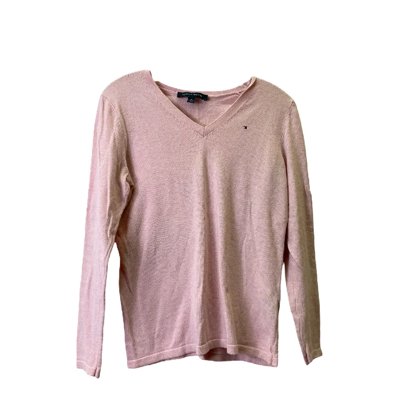 Deal of the Day Pink Top Long Sleeve By Tommy Hilfiger, Size: M