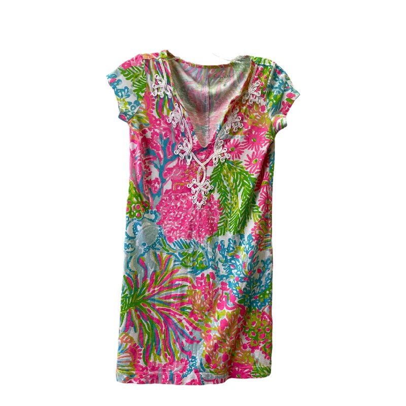 Savings Galore Pink Top Short Sleeve Basic By Lilly Pulitzer, Size: Xs