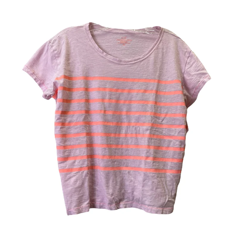 Overstock Pink Top Short Sleeve Basic By Vineyard Vines, Size: Xs