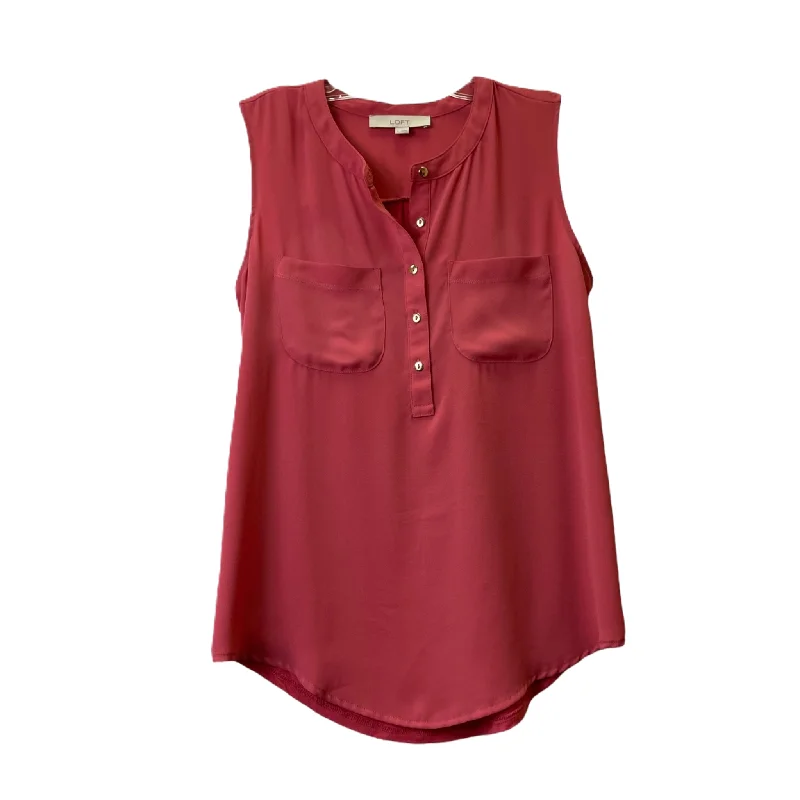 Amazing Deals Pink Top Sleeveless By Loft, Size: S
