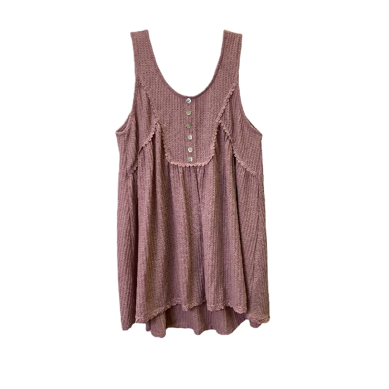 Limited Availability Pink Top Sleeveless By SWEET LOVE Size: S