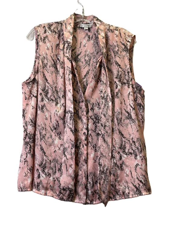 Price Drop Alert Pink Top Sleeveless By Tahari By Arthur Levine, Size: Xl