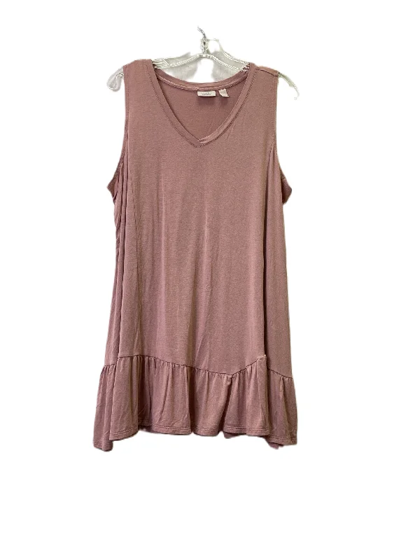Savings Spectacular Pink Tunic Sleeveless By Logo, Size: Xl