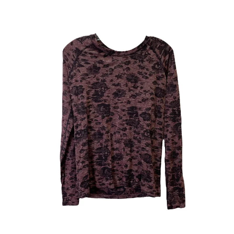 Deal Dash Purple Athletic Top Long Sleeve Crewneck By Athleta, Size: L