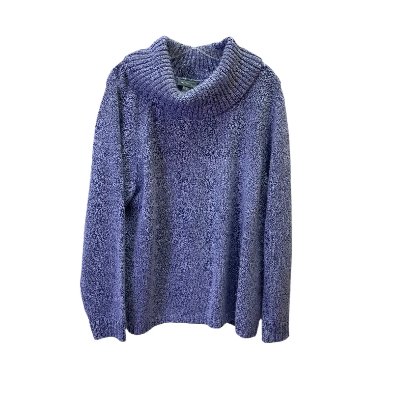 Extra Savings Purple Sweater By Essentials, Size: 3x