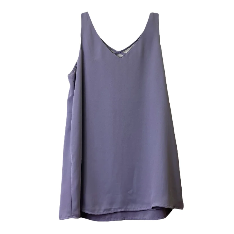 Sneak Peek Sale Purple Top Sleeveless Basic By Maurices, Size: Xs