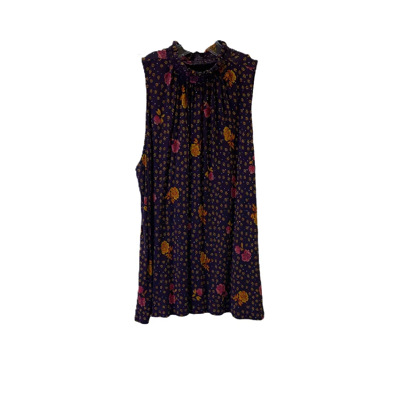 Best Deals Purple Top Sleeveless By Loft, Size: M