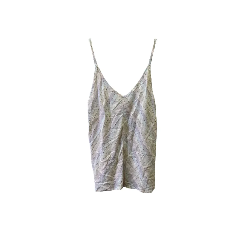Huge Discounts Rainbow Print Top Sleeveless Basic By Self Contrast, Size: S