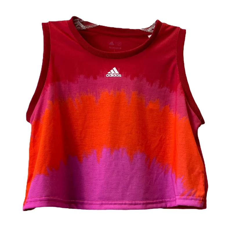 Don’t Miss Out Red Athletic Tank Top By Adidas, Size: L