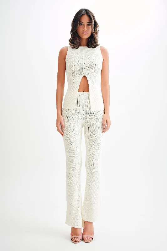 Unmissable Offer Ridley Straight Leg Knit Pant - Ivory