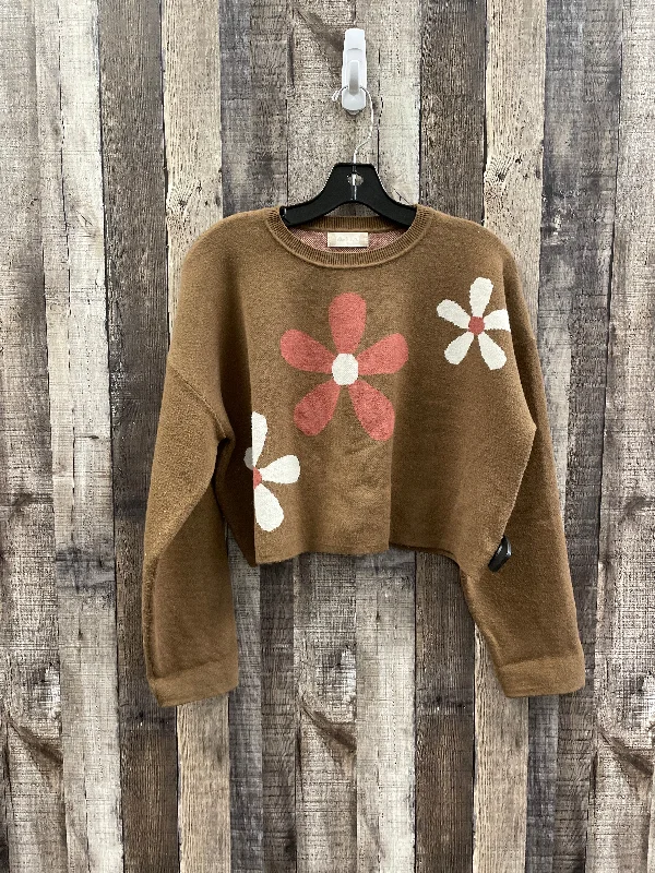 Don’t Miss Out Sweater By Altard State In Brown & Red, Size: M