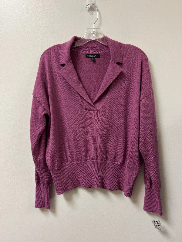 New Deals Sweater By Banana Republic In Purple, Size: L