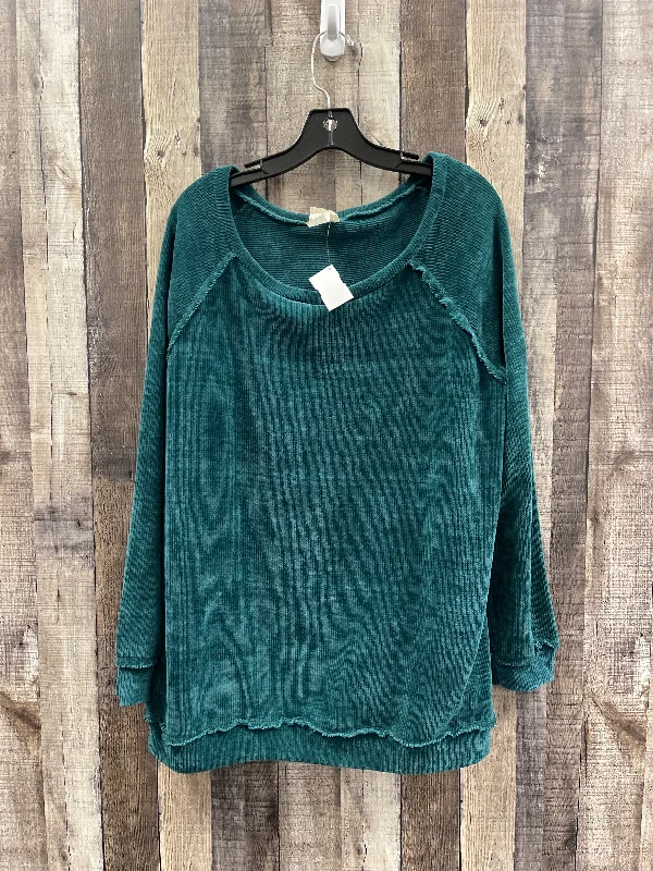 Amazing Deals Sweater By Bibi In Green, Size: L