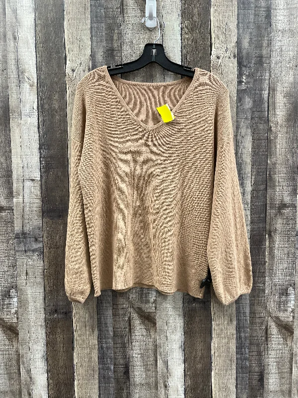 Quick Sale Sweater By Cmf In Tan, Size: S