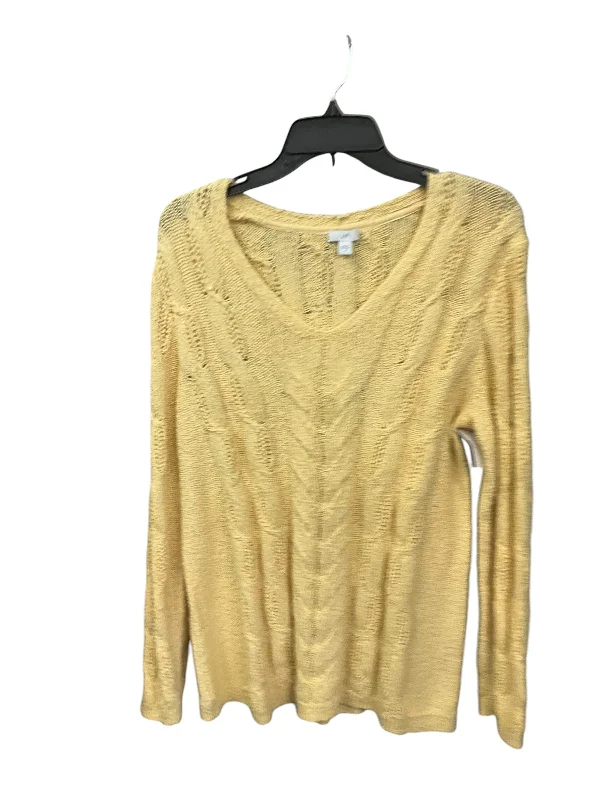 Bargain Blast Sweater By J. Jill In Yellow, Size: M