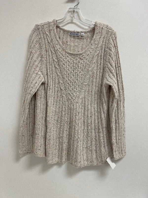 Best Bargains Sweater By Kim Rogers In Cream, Size: Xl