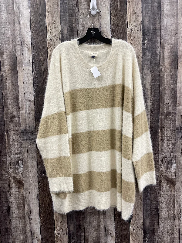 Can't Miss Sweater By Universal Thread In Beige, Size: 3x