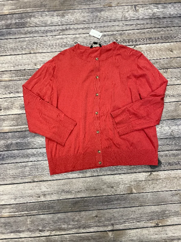 Special Promotion Sweater Cardigan By Ann Taylor In Orange, Size: Xl