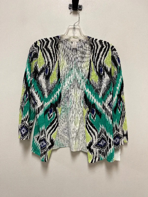 Doorbuster Deal Sweater Cardigan By Chicos In Green, Size: S