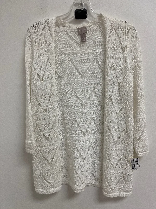 Deal Dash Sweater Cardigan By Chicos In White, Size: M