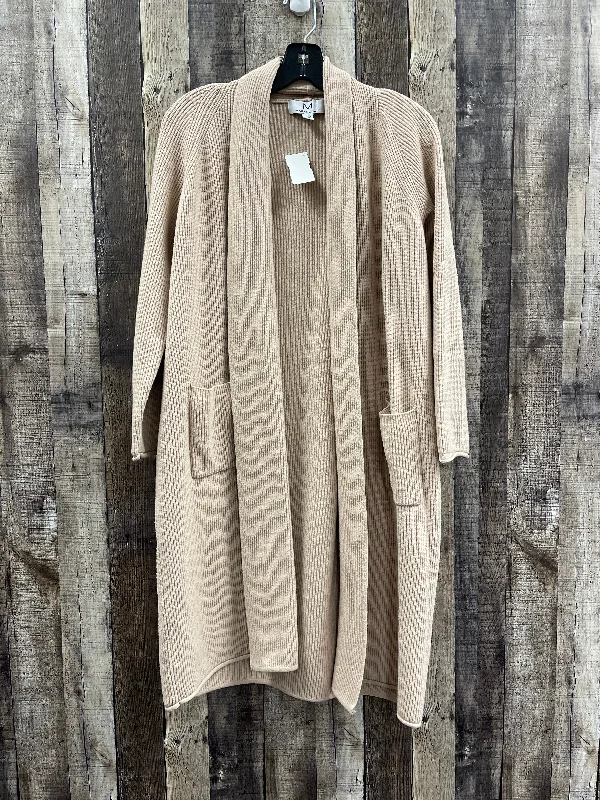 Don’t Miss Out Sweater Cardigan By Cme In Beige, Size: M