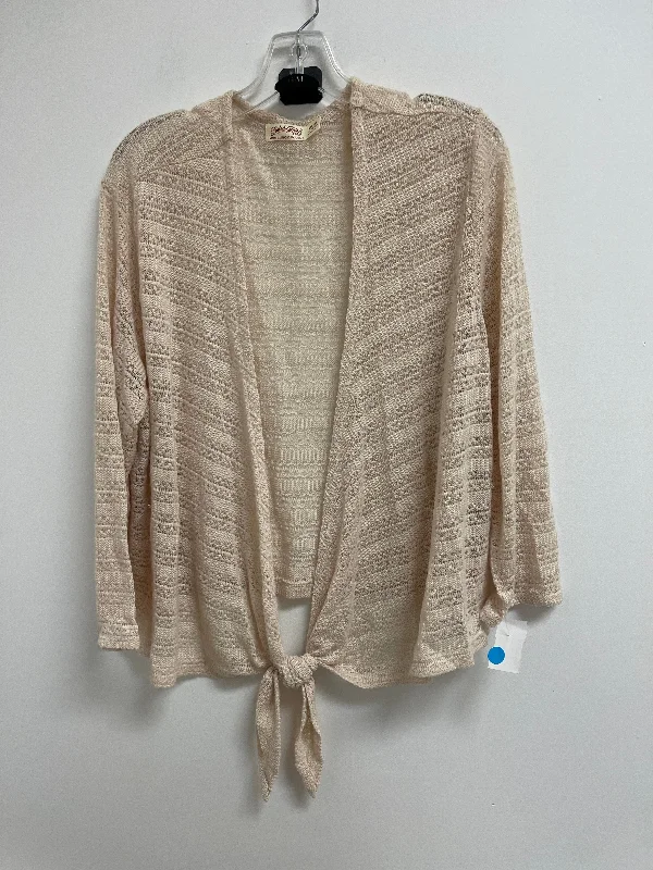 Lowest Price Sweater Cardigan By Faded Glory In Cream, Size: 2x
