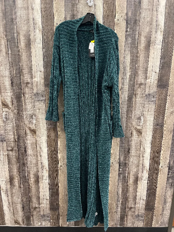 Markdown Madness Sweater Cardigan By Fashion Nova In Green, Size: S