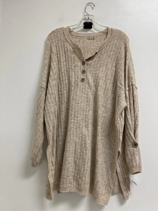 Discount Deals Sweater Cardigan By Free People In Cream, Size: L